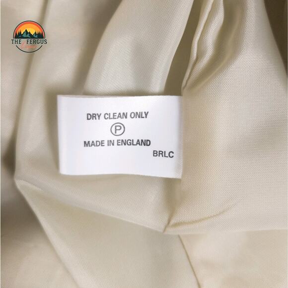 Kentucky Derby Blazer Linen Blend Wide Lapel Preppy Stripes Tan White Size 18 - Picture 10 of 16